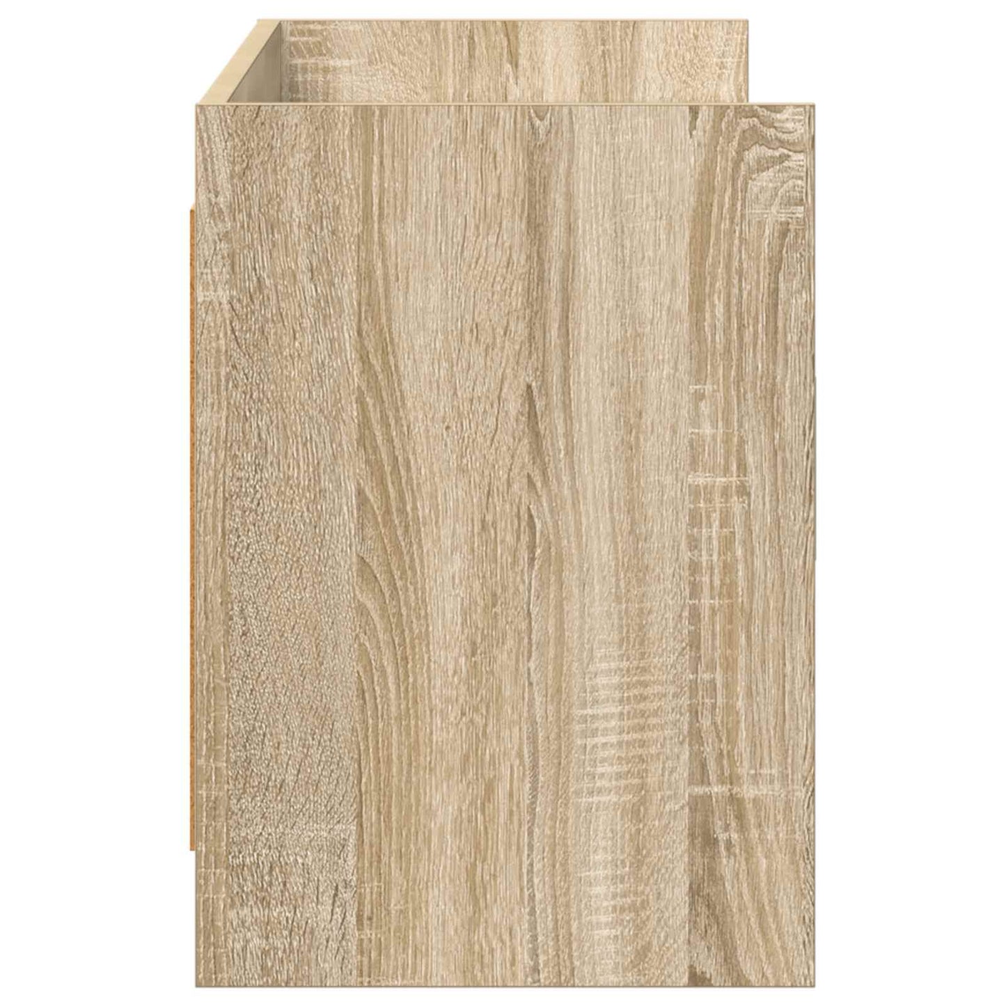 vidaXL TV Cabinet 130 x 33 x 47 cm Sonoma Oak Engineered Wood 6
