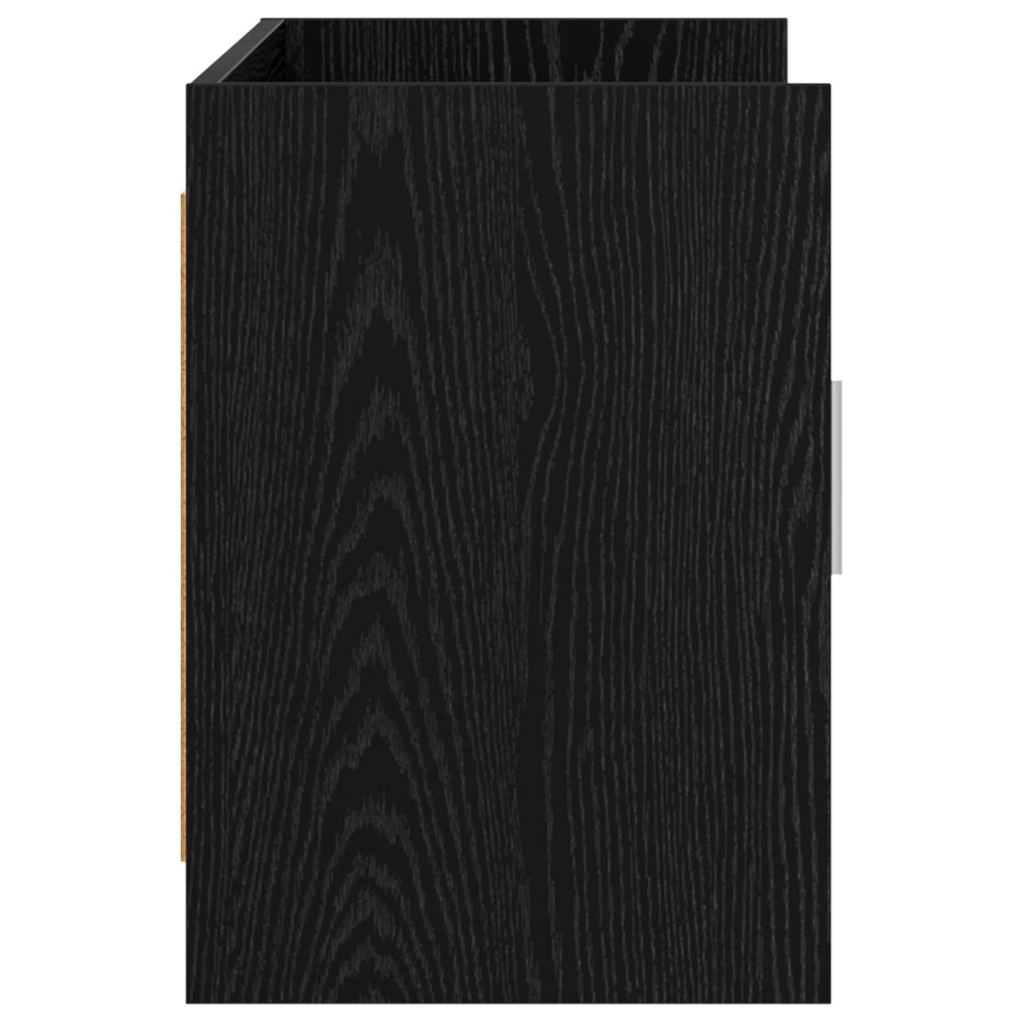 vidaXL TV Cabinet 102 x 33 x 47 cm Black Oak Engineered Wood 6