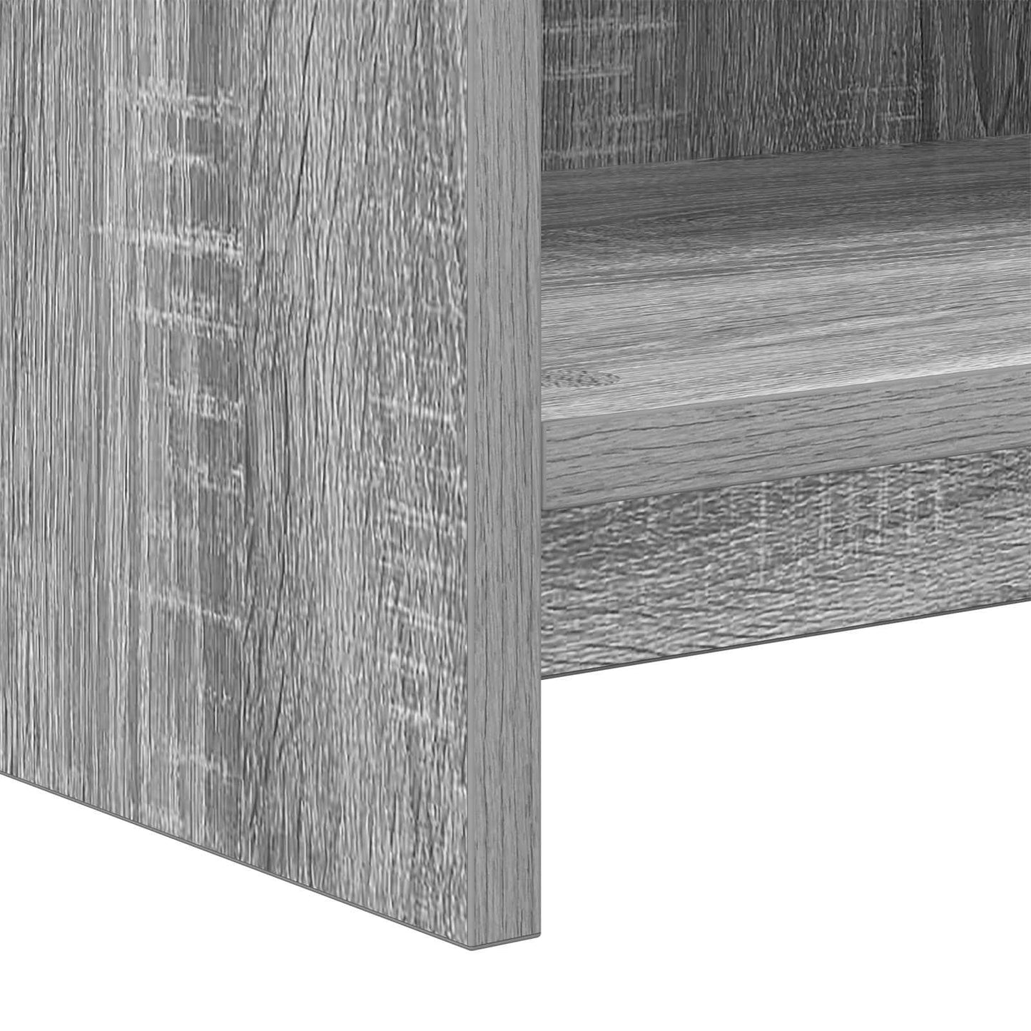 vidaXL TV Cabinet 100 x 33 x 47 cm Grey Sonoma Engineered Wood 6