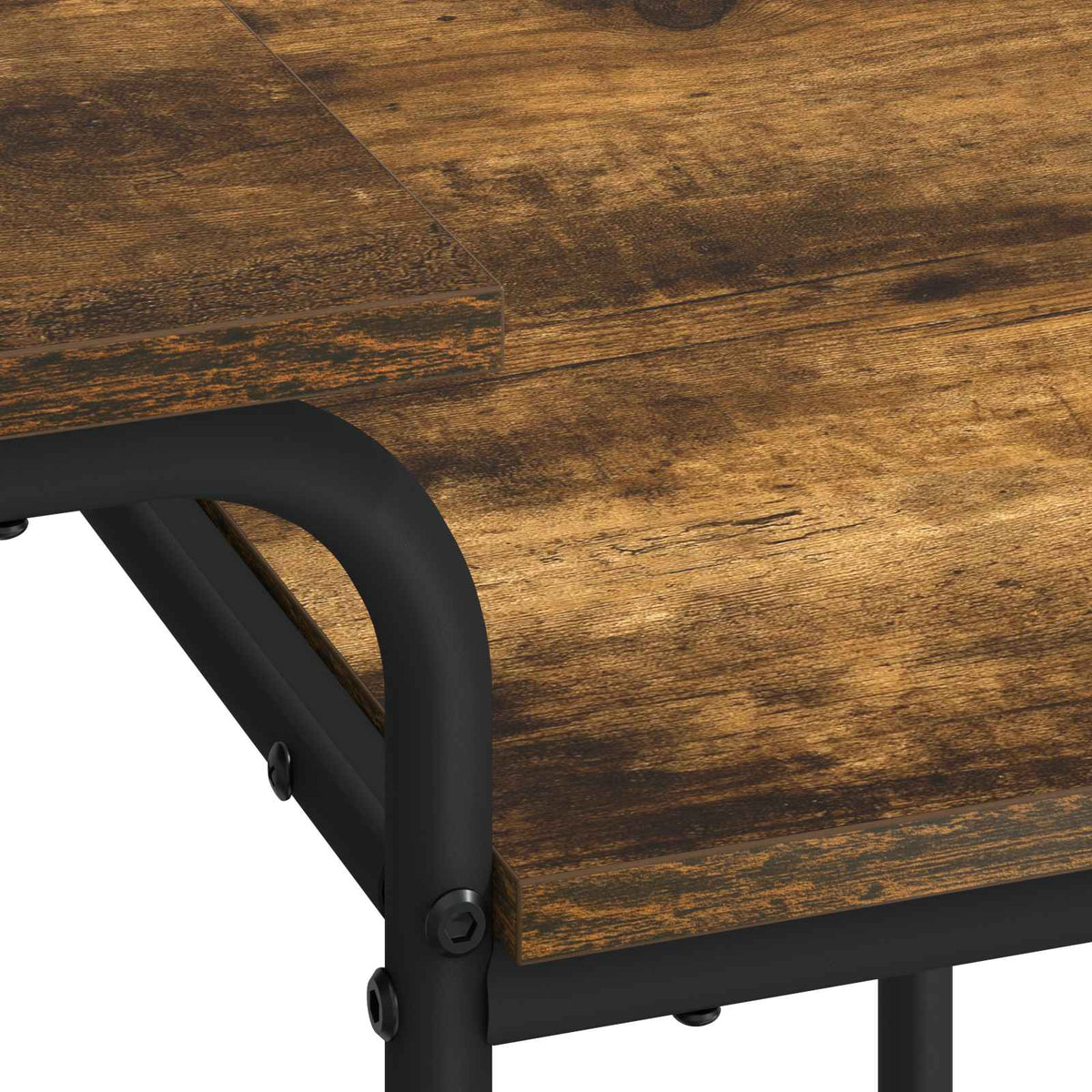 vidaXL Desk with Storage Smoked Oak 100 x 50 x 75 cm 6