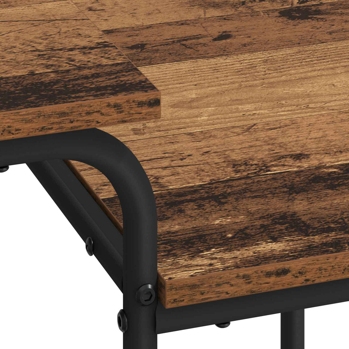 vidaXL Desk with Storage Old Wood 100 x 50 x 75 cm 6