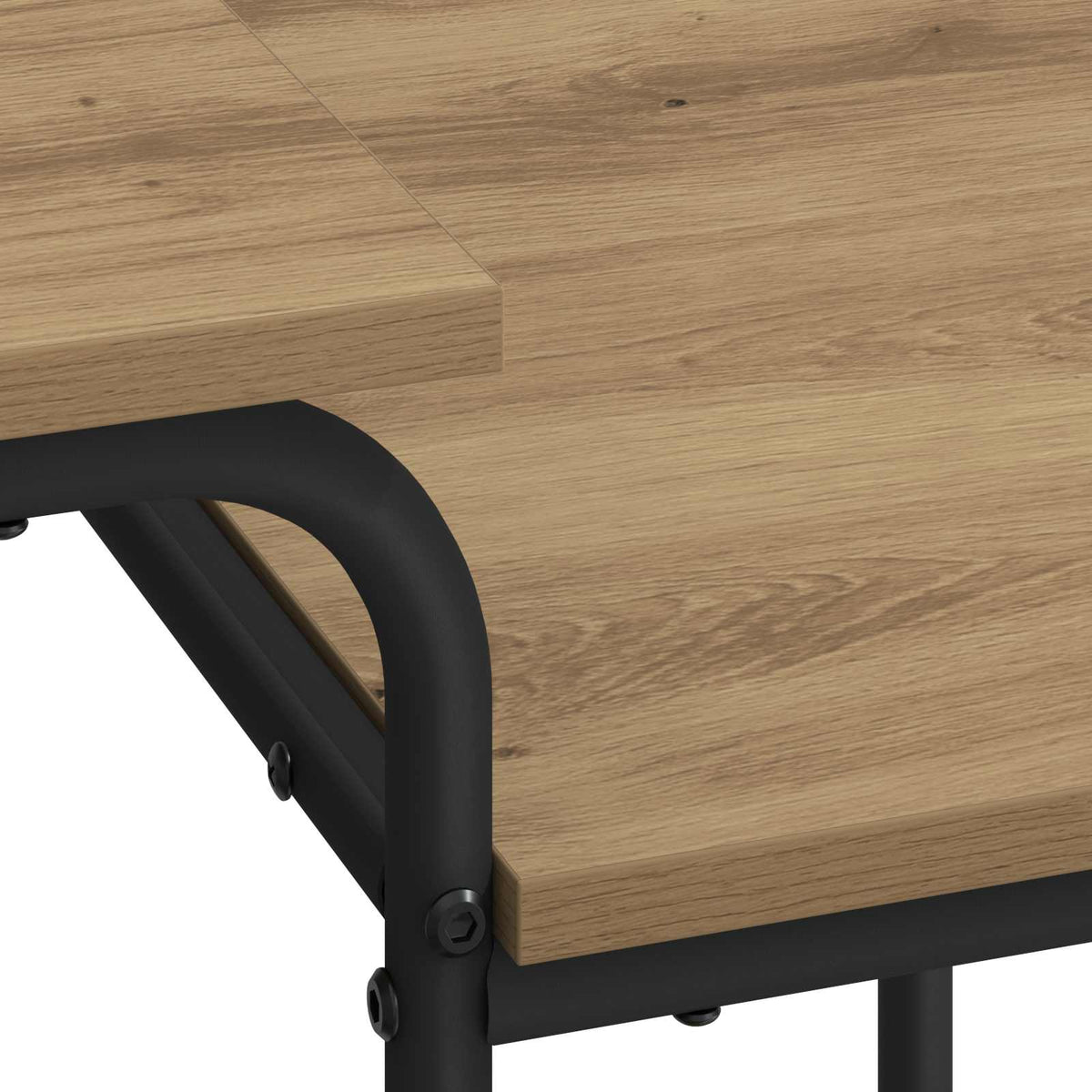 vidaXL Desk with Storage Artisan Oak 100 x 50 x 75 cm 6