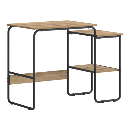 Desk with Storage 100 x 50 x 75 cm Artisan oak