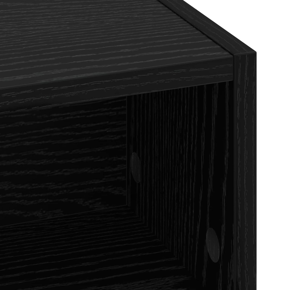 vidaXL Desk with Storage Black Oak 80 x 50 x 91 cm 6