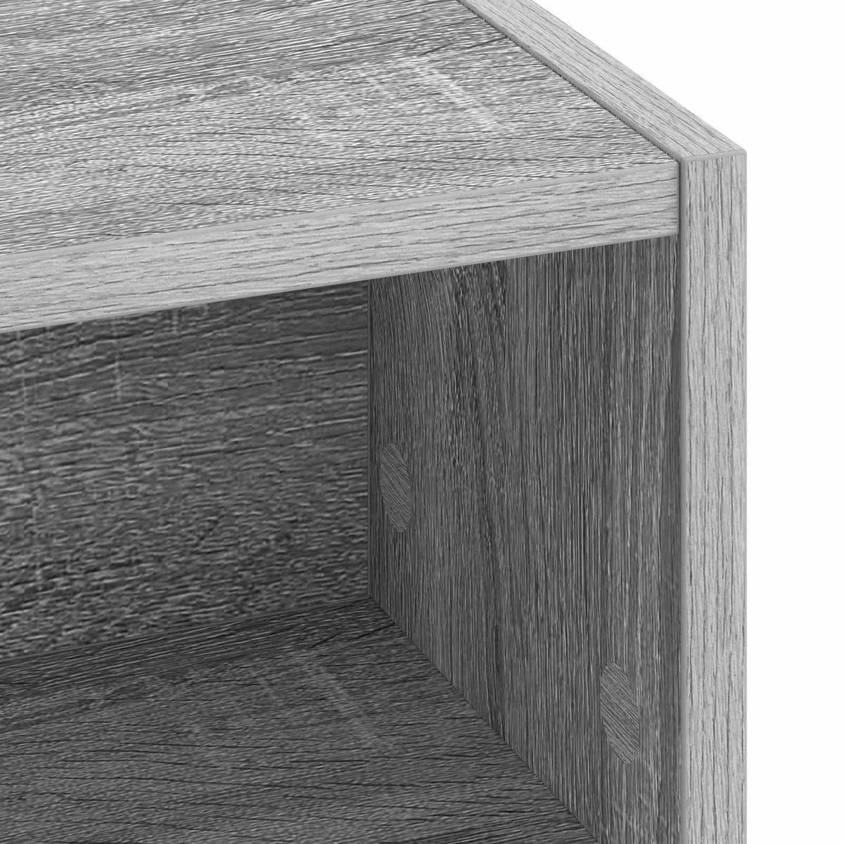 vidaXL Desk with Storage Grey Sonoma 80 x 50 x 91 cm 6