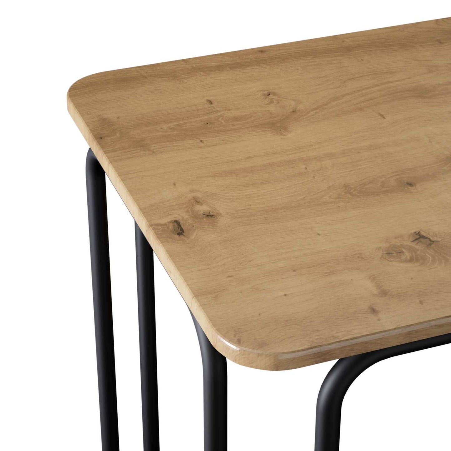 vidaXL Dining Table 100 x 50 x 75 cm Engineered Wood Artisan Oak 6