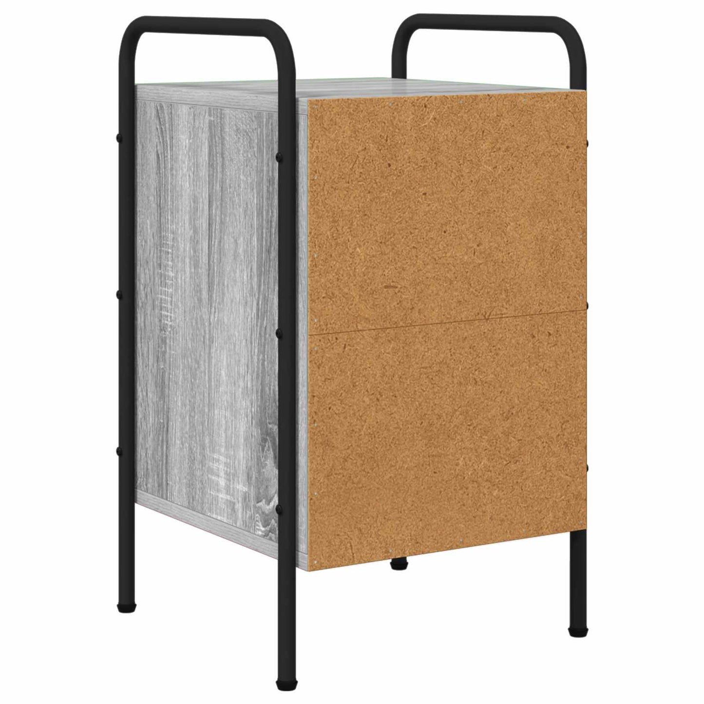 vidaXL Bedside Cabinet Grey Sonoma 35 x 36.5 x 61 cm Engineered Wood 6