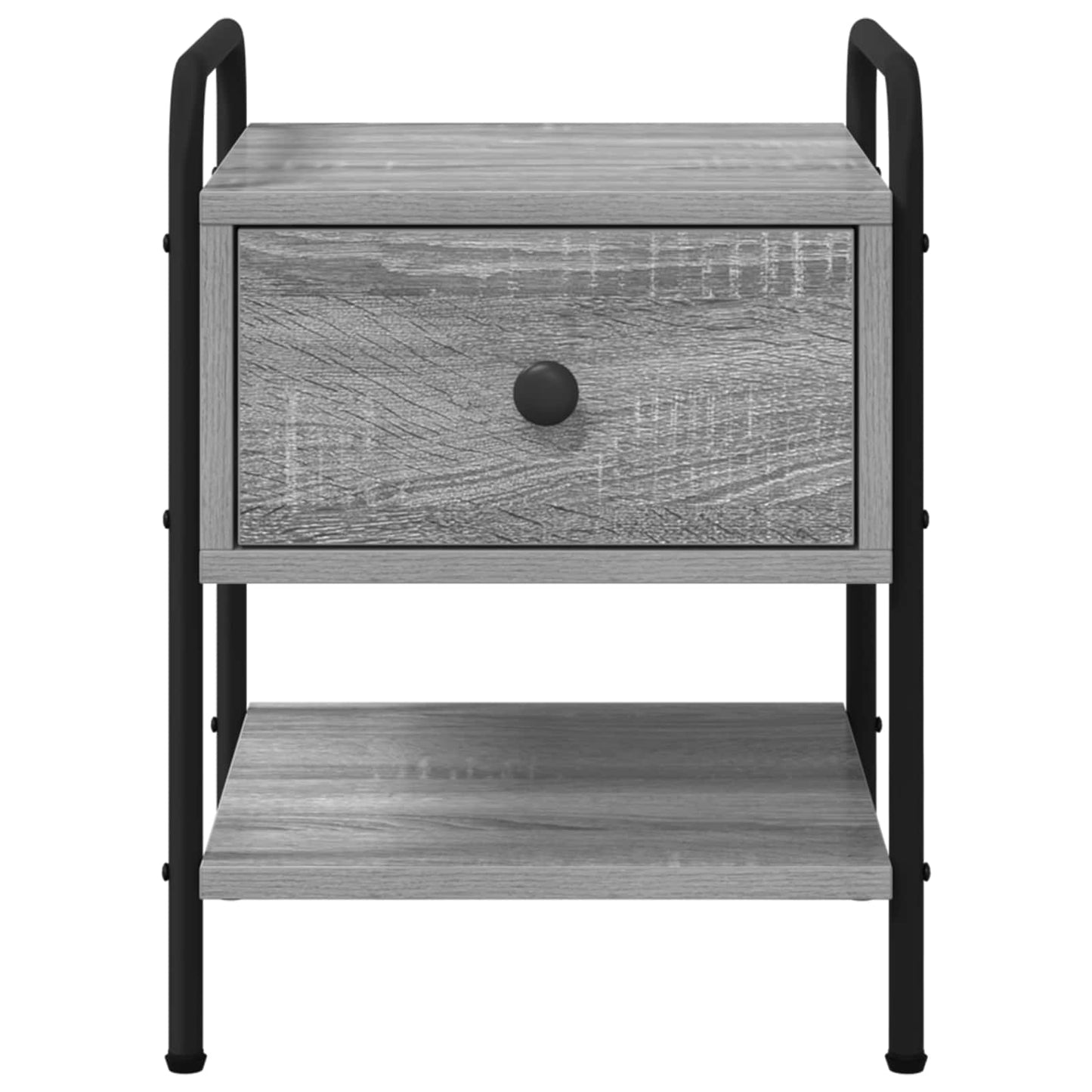 vidaXL Bedside Cabinet 2 pcs Grey Sonoma 35 x 36.5 x 47 cm 6