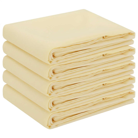Table Cloth 5 pcs Cream White Polyester