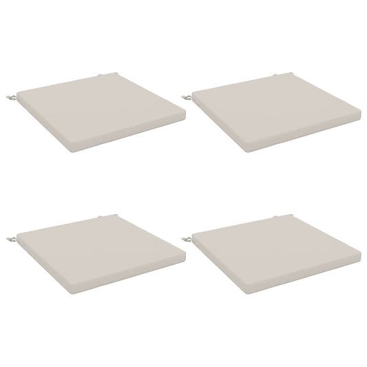Seat Cushions SOEST 100% Polyester Wine Red 4 pcs Height 5 cm Width 70 cm White (melange)