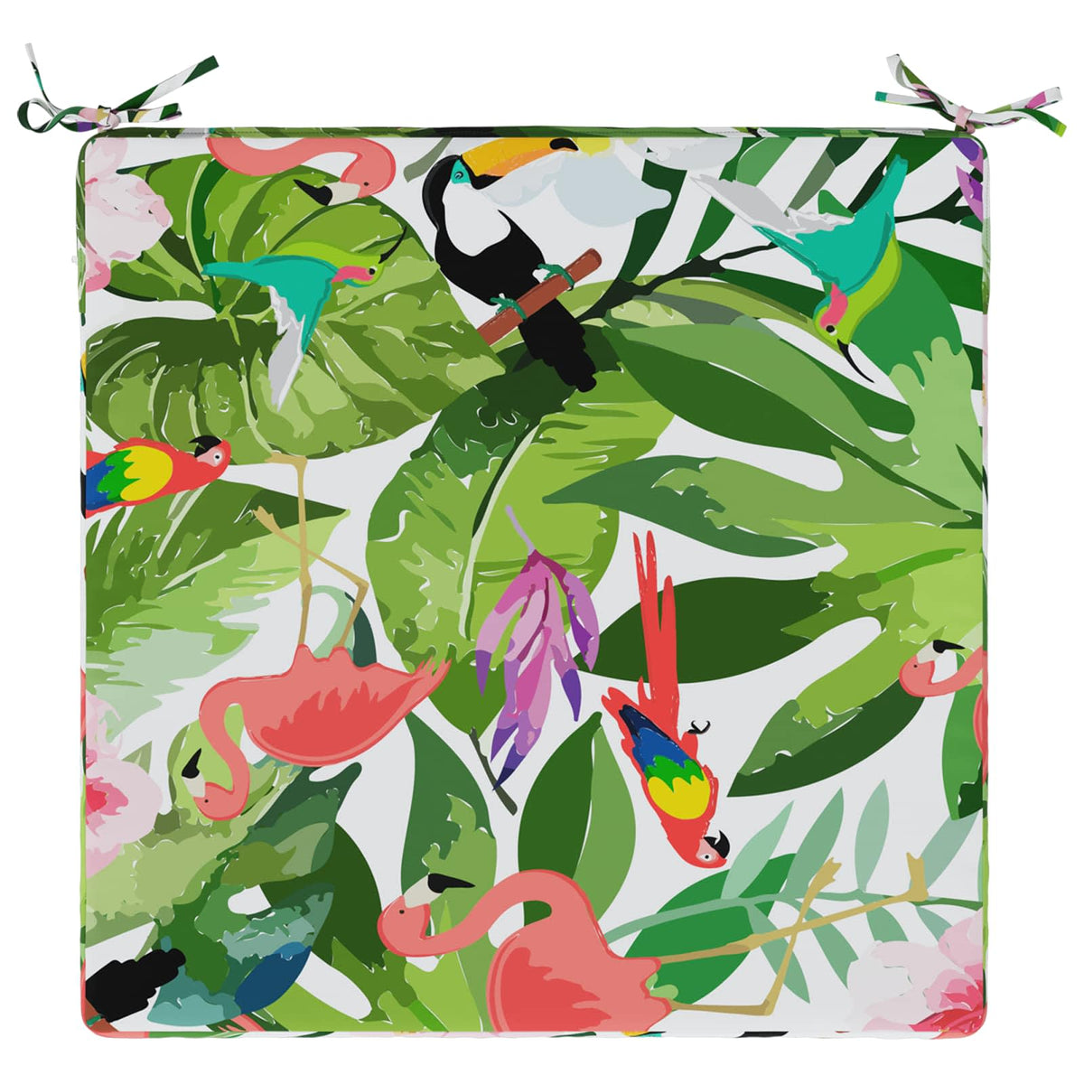 vidaXL Seat Cushions SOEST 4 pcs 100% Polyester Multicolour 6