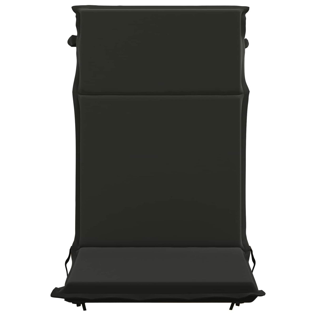 vidaXL High Back Chair Cushion GEMERT 4 pcs 100% Polyester Black 4