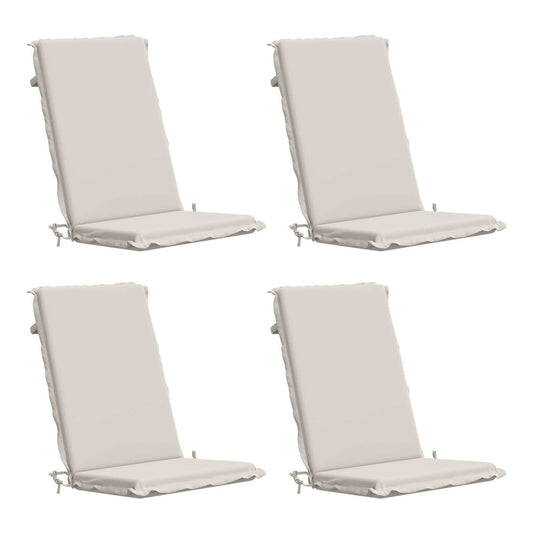 High Back Chair Cushion GEMERT 100% Polyester White 4 pcs White (melange)
