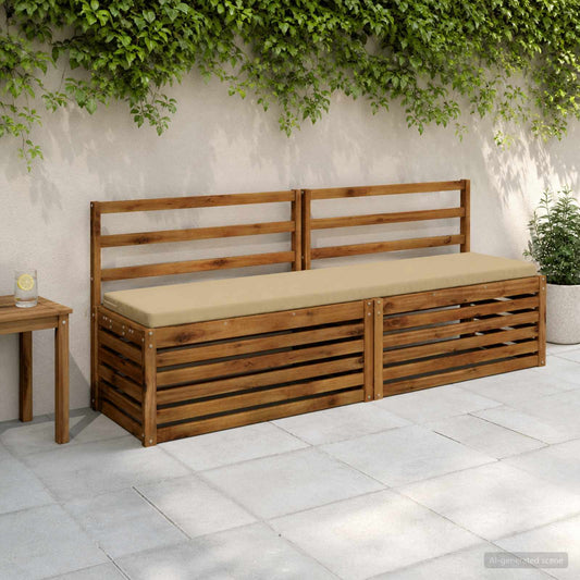 Bench Cushions SOEST 2 pcs Polyester Depth 40 cm Height 5 cm Width 200 cm Beige