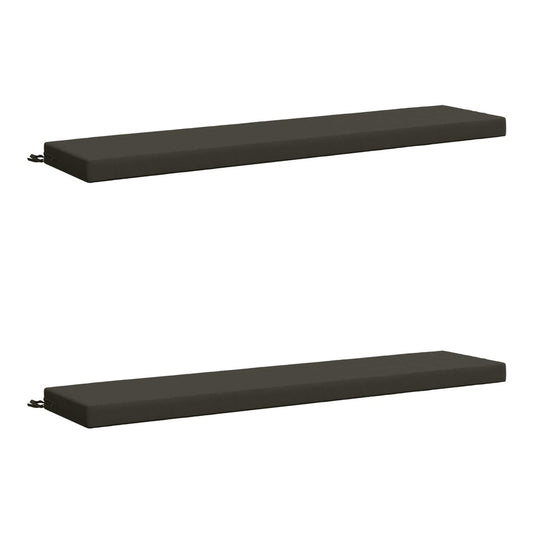 Bench Cushions SOEST Polyester Melange Depth Height Width Anthracite
