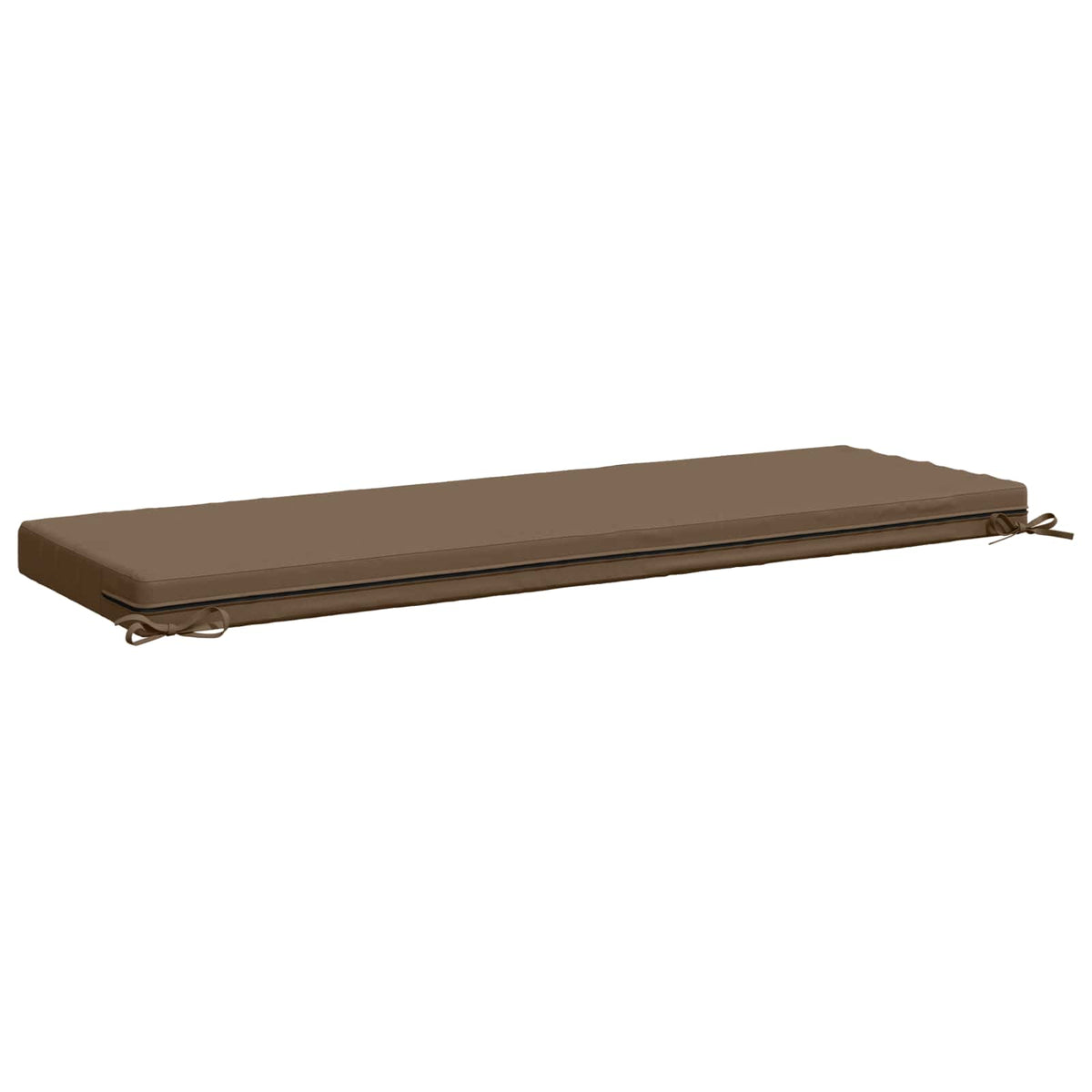 vidaXL 2-Piece Bench Cushions SOEST 2 pcs 100% Polyester Taupe 6