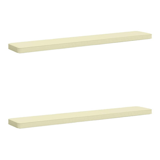 2-Piece Bench Cushions VUGHT 100% Polyester Grey 2 Length 30 cm Width 200 cm Anthracite (melange)–Pink (polyester) Cream (polyester)