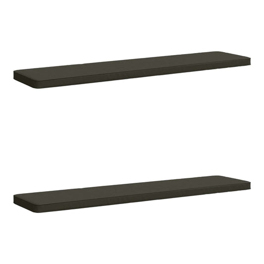 2-Piece Bench Cushions VUGHT 100% Polyester Grey 2 Length 40 cm Width 170 cm Anthracite (melange)–Pink (polyester) Anthracite (melange)