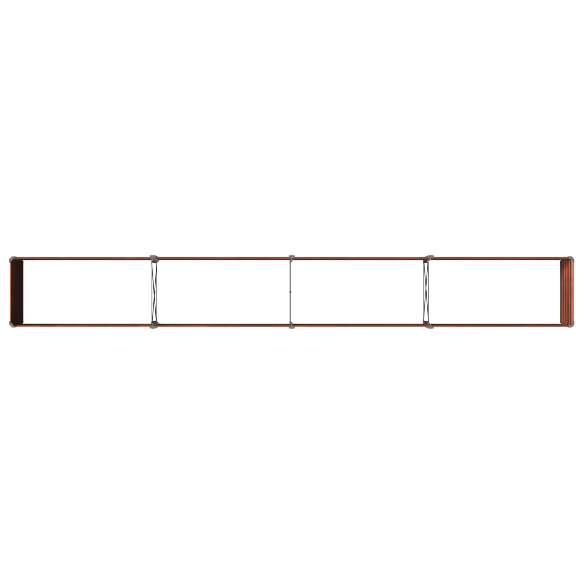 vidaXL Raised Garden Bed Rusty 320 x 40 x 55 cm corton 6