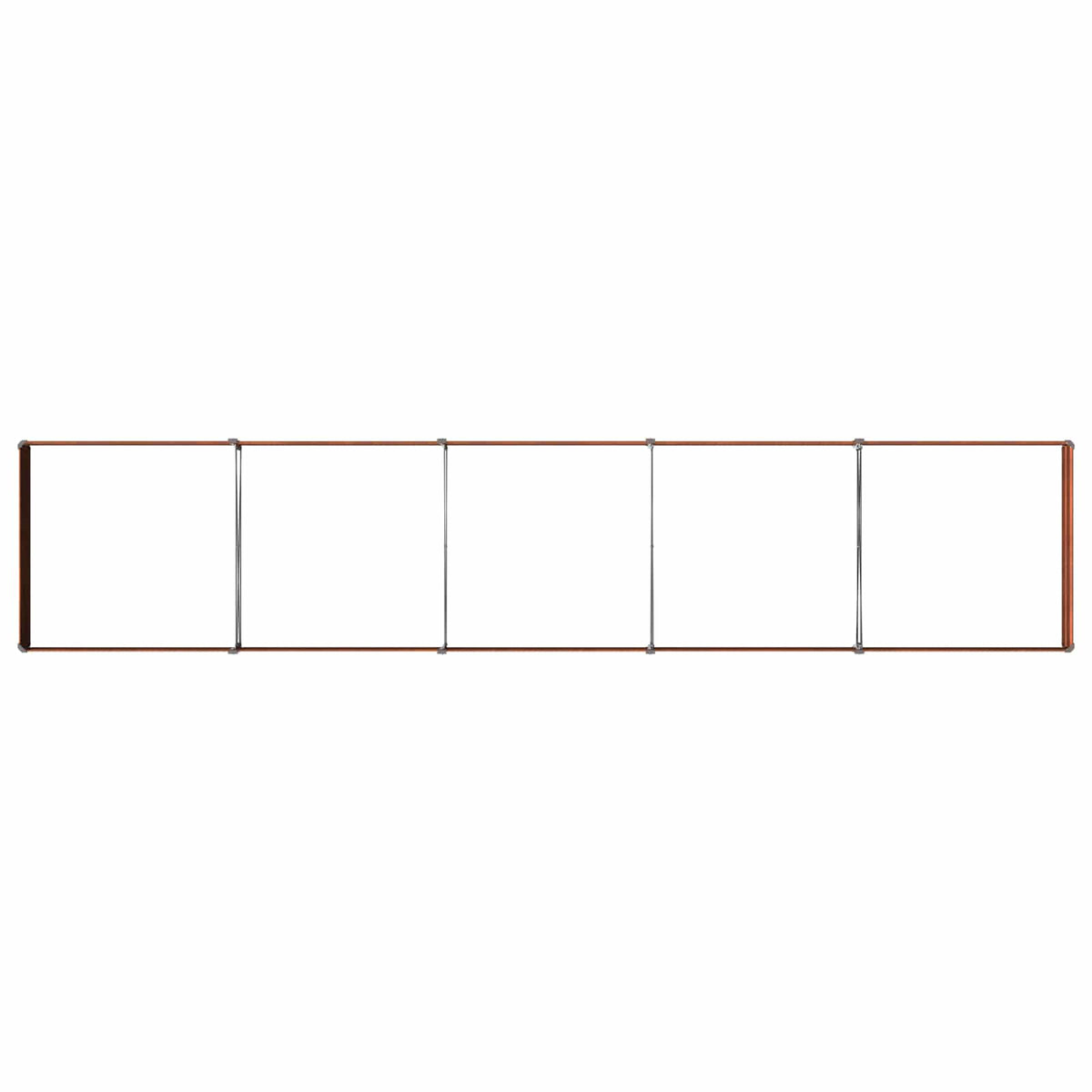 vidaXL Raised Garden Bed Rusty 400 x 80 x 24 cm corton 6