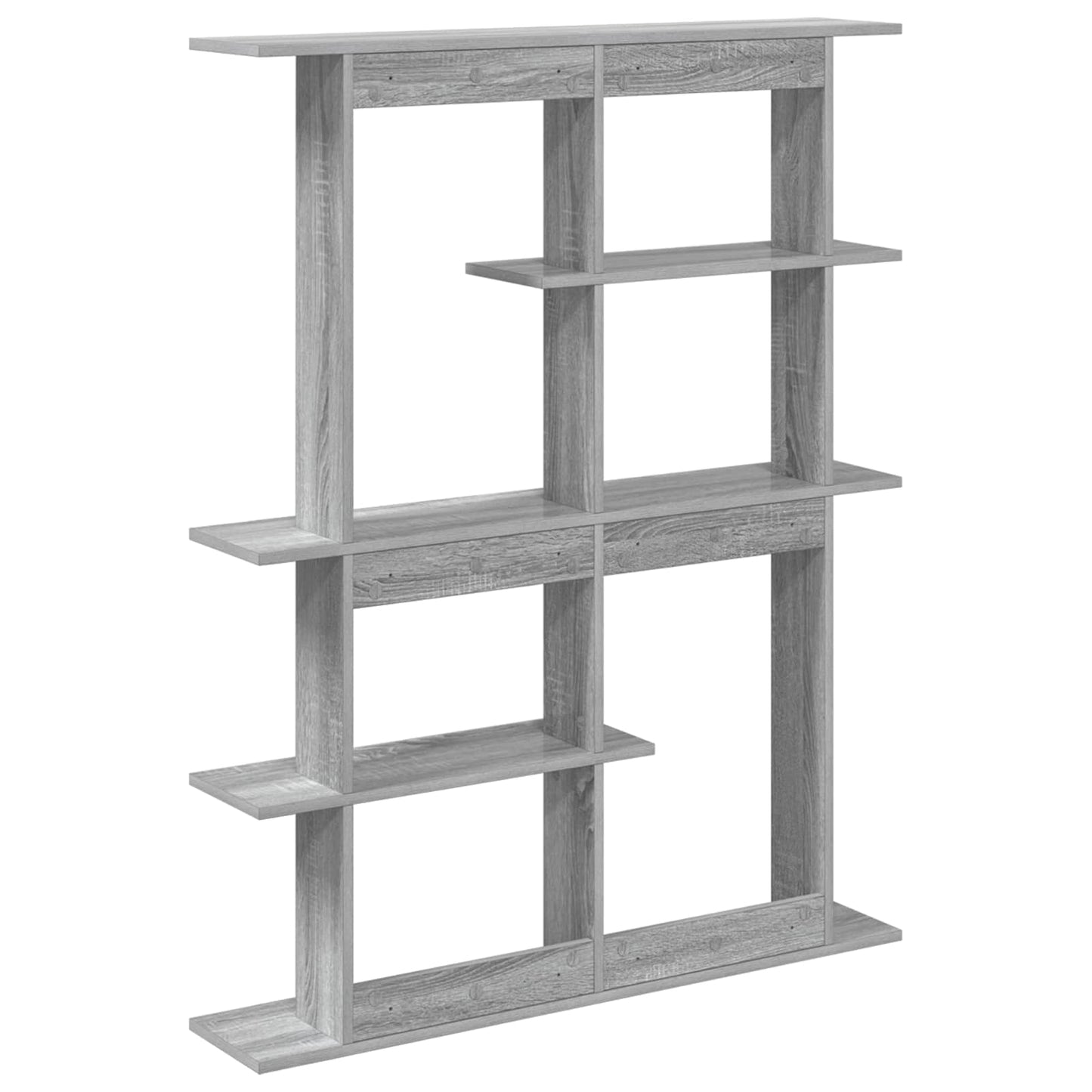 vidaXL Wall Shelf Grey Sonoma 102 x 20 x 130 cm Engineered Wood 6