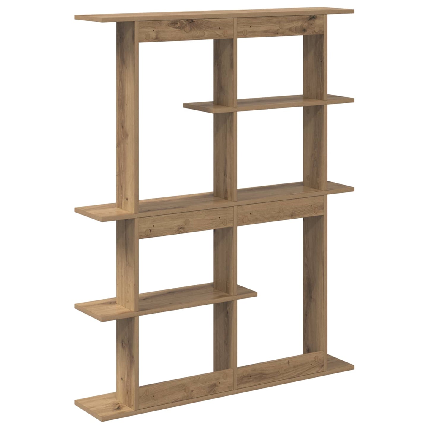 vidaXL Wall Shelf Artisan Oak 102 x 20 x 130 cm Engineered Wood 6