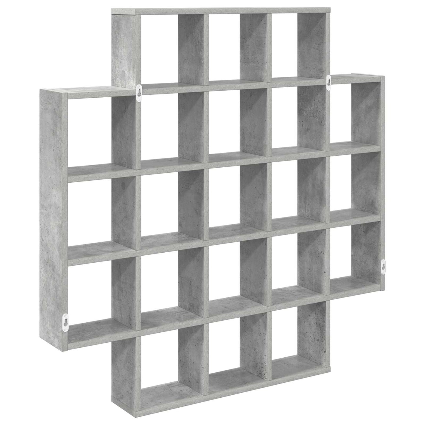 vidaXL Wall Shelf Concrete Grey 100 x 13 x 100 cm Engineered Wood 6
