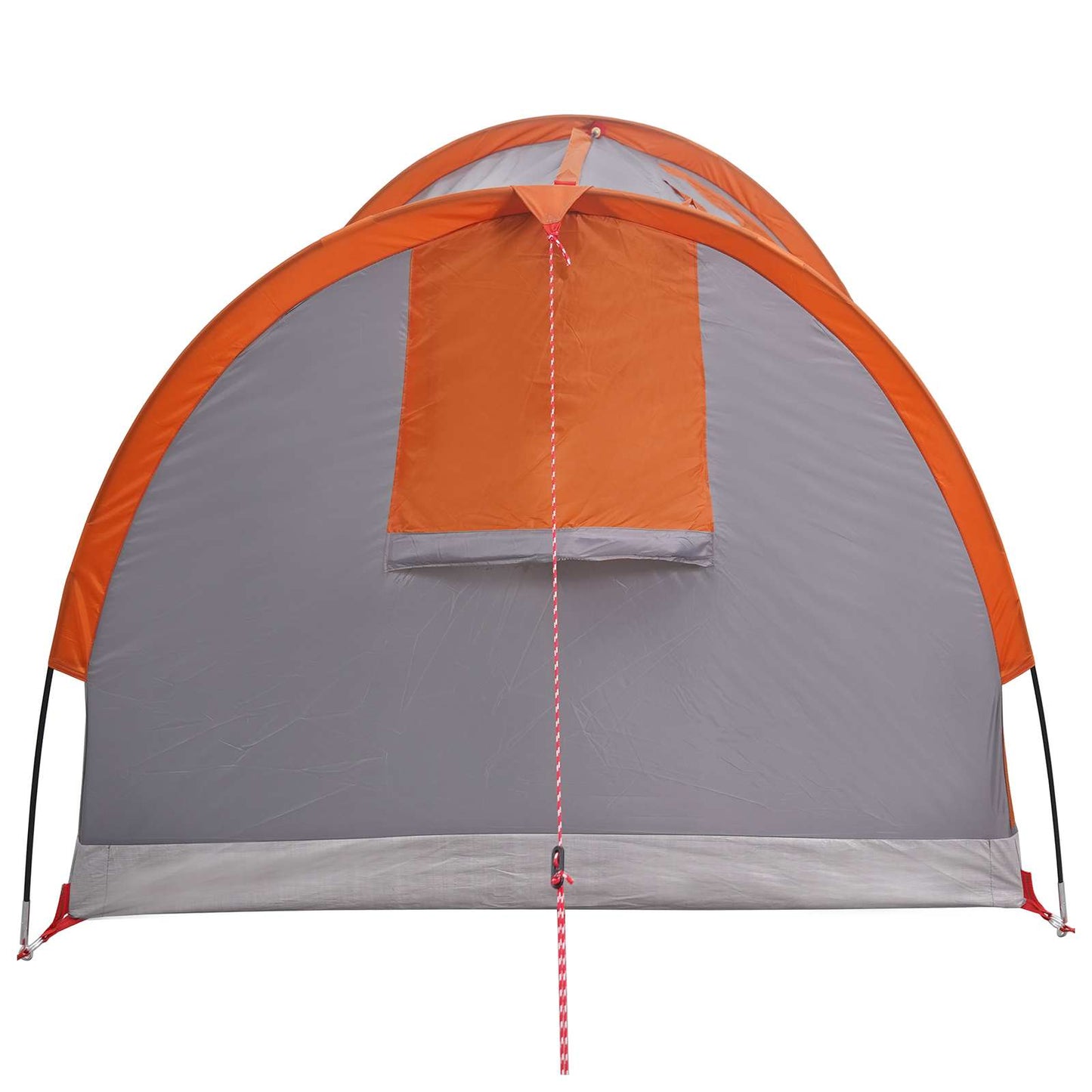 vidaXL Hiking Tent Water-Resistant 1-Person Grey and Orange 6
