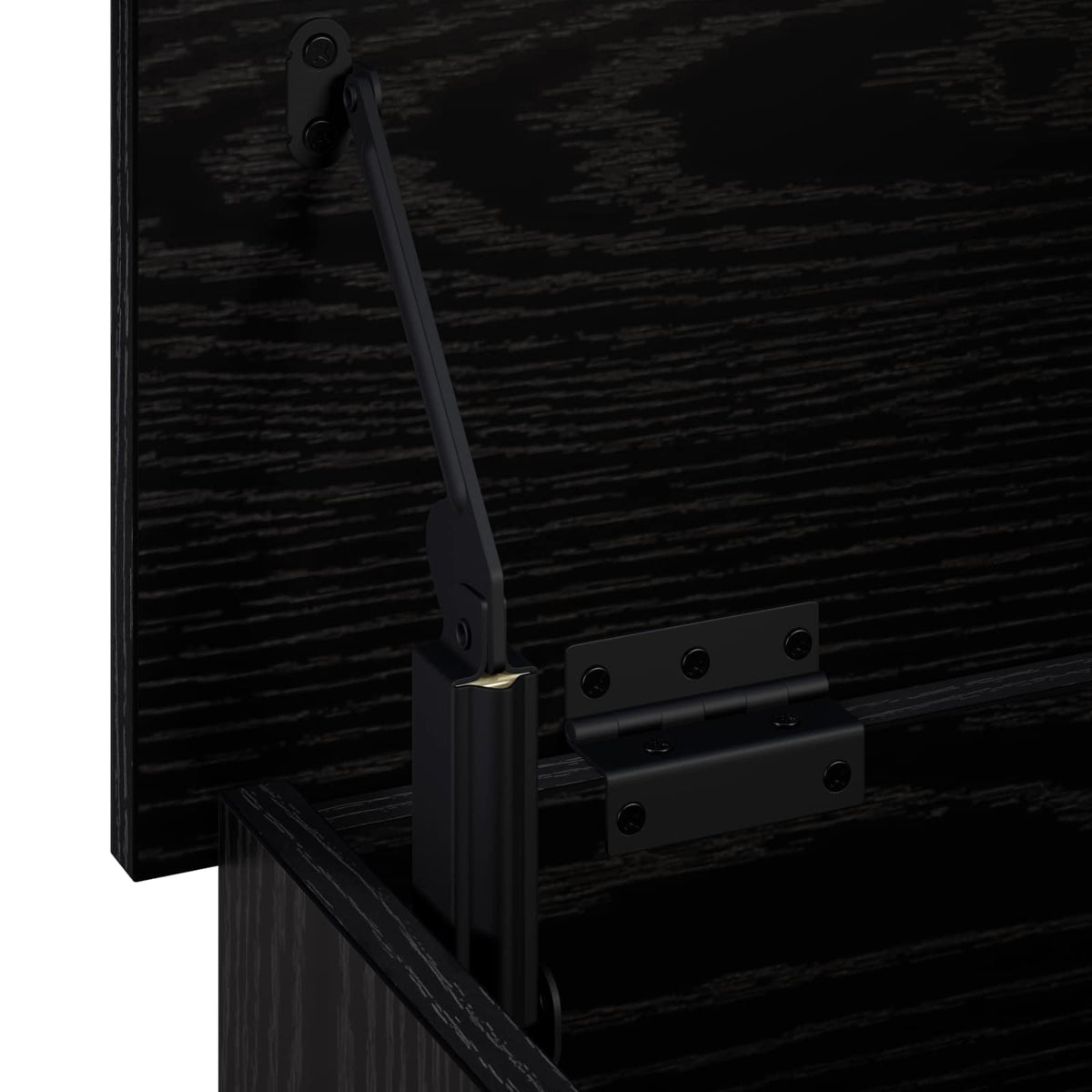 vidaXL Storage Box Black Oak 60 x 40 x 49.5 cm Engineered Wood 6