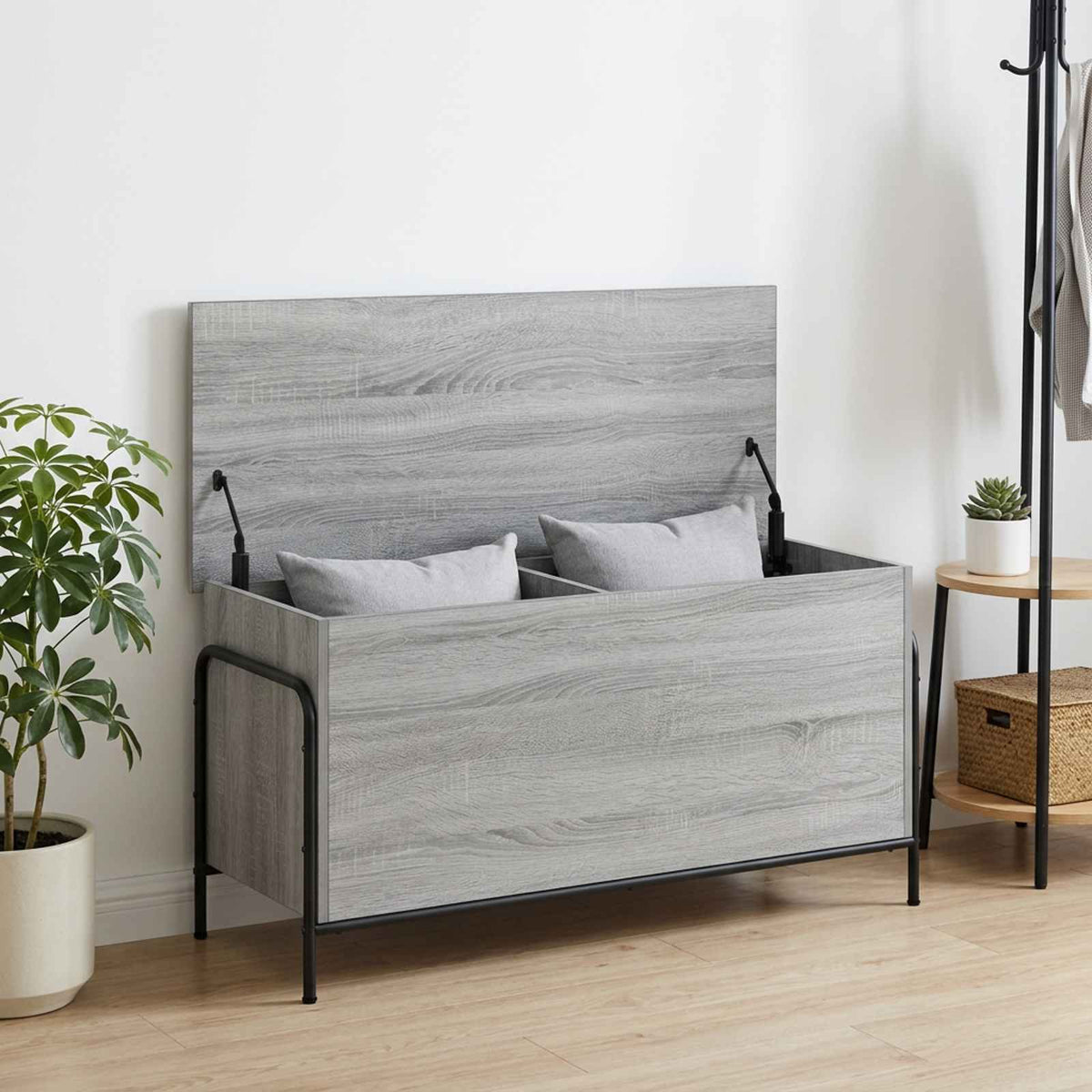 vidaXL Storage Box Engineered Wood 100 x 40 x 49.5 cm