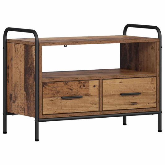 vidaXL TV Cabinet 67.5 x 33 x 50 cm Old Wood Engineered Wood 2