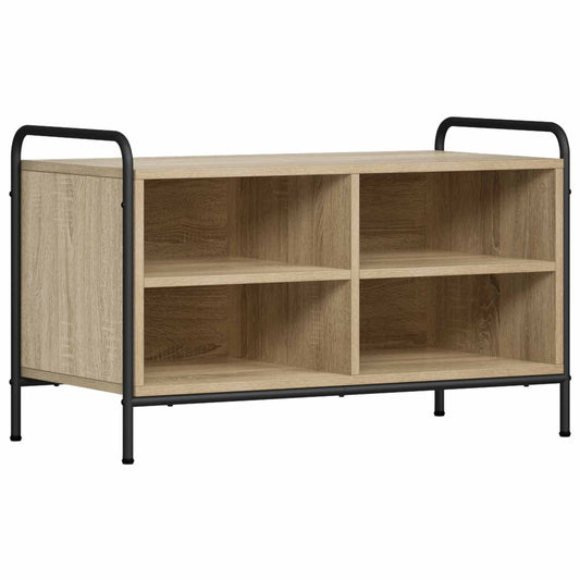 vidaXL TV Cabinet 80 x 39.5 x 50 cm Sonoma Oak Engineered Wood 2