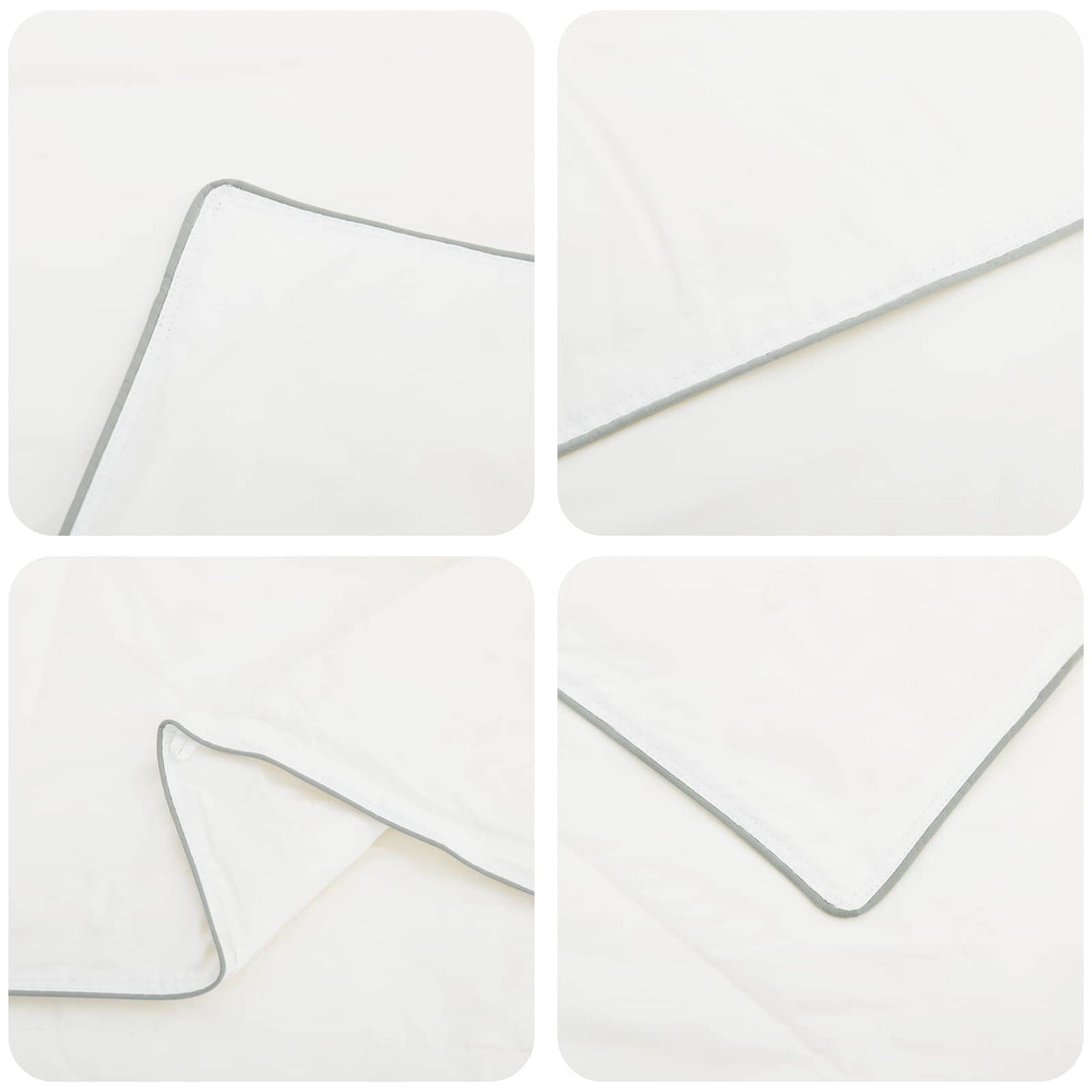 vidaXL Duvet 220x260 cm 4 Seasons 300 GSM Australian Wool White 6