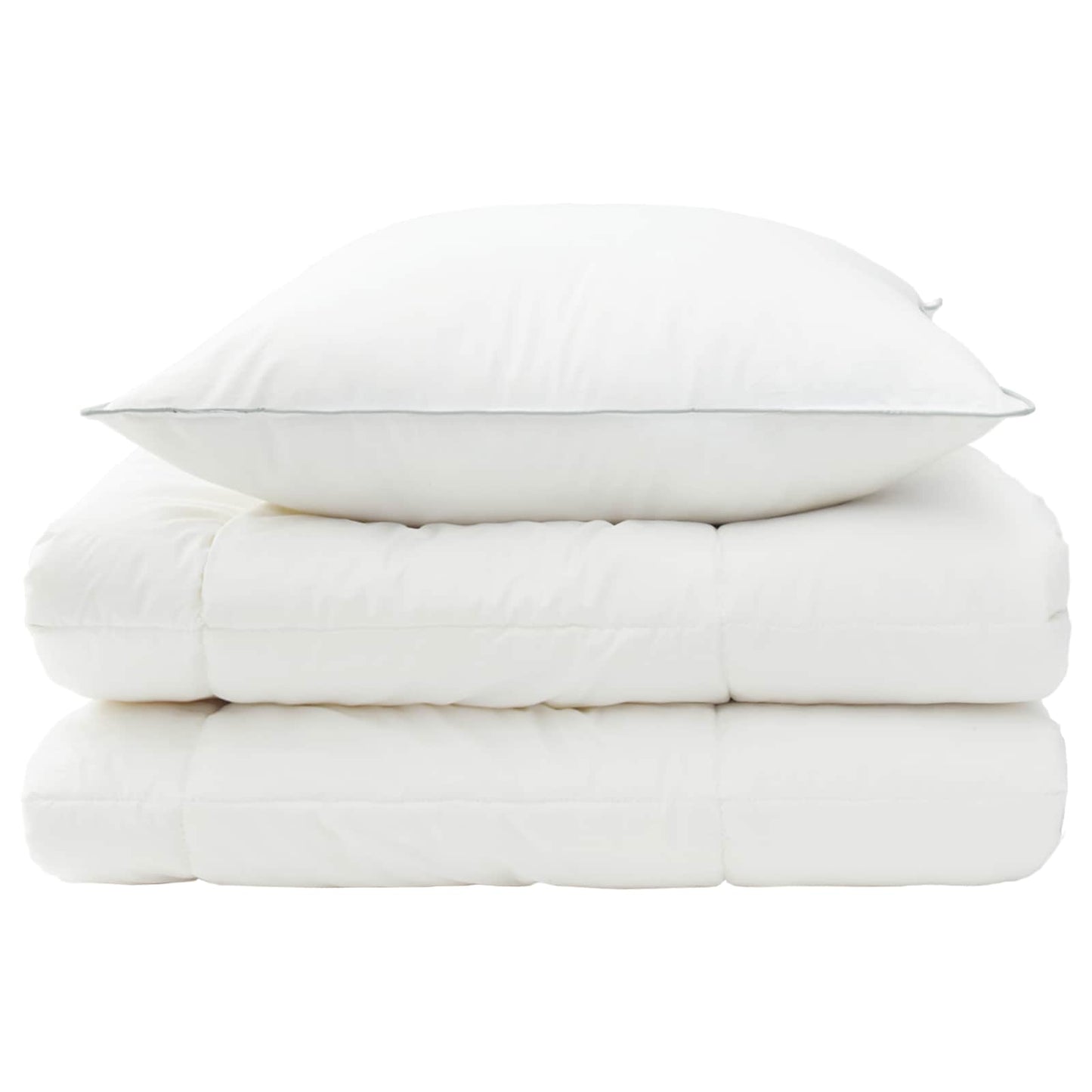 vidaXL Duvet and Pillow Set 2 pcs 155x200 cm 4 Seasons 300 GSM Wool 6