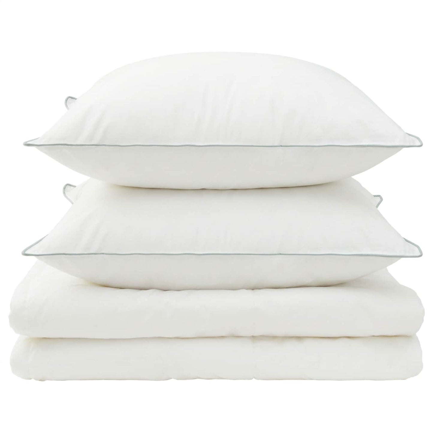 vidaXL Duvet and Pillow Set 3 pcs 155x220 cm Summer 200 GSM Wool White 6