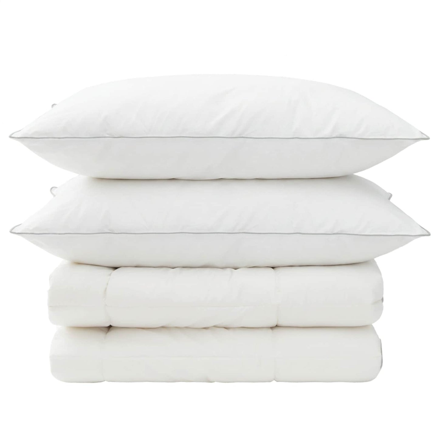 vidaXL Duvet and Pillow Set 3 pcs 140 x 220 cm 4 Seasons 300 GSM Wool 6