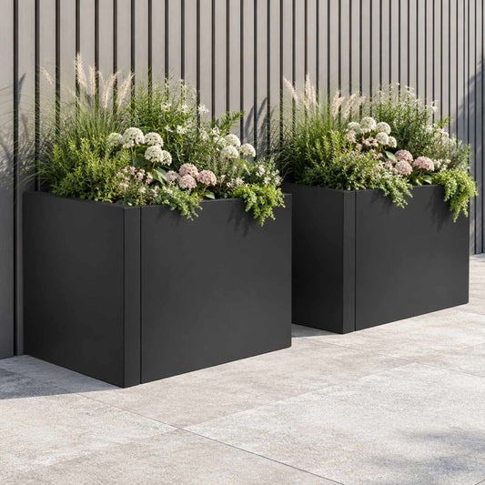 Retaining Wall Steel Black