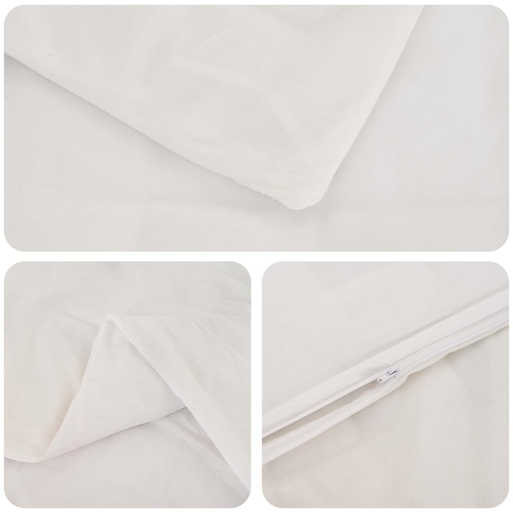 Weighted Blanket 152 x 203 cm 100% Cotton 205T White 7 kg