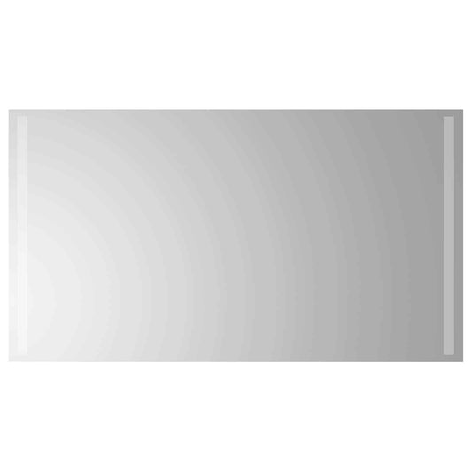 vidaXL LED Bathroom Mirror Transparent 90 x 50 cm Tempered Glass 2