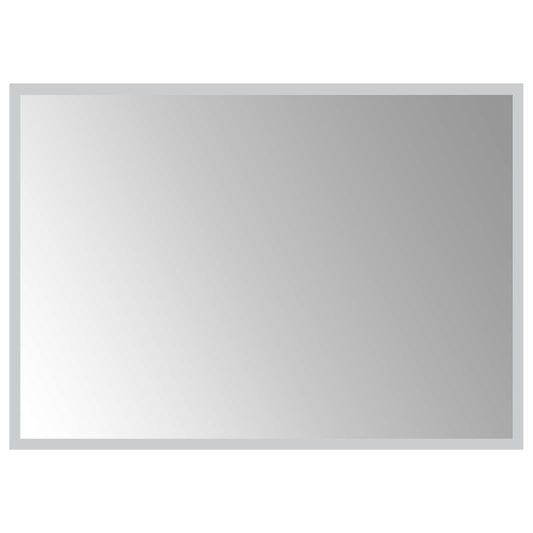 vidaXL LED Bathroom Mirror Transparent 70 x 50 cm Tempered Glass 2