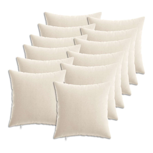 Pillow HEERLEN Cream Chenille Fabric