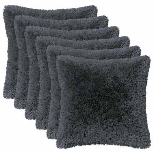 vidaXL Cushion with Pillow HEERLEN 12 pcs Anthracite PV Fleece 2
