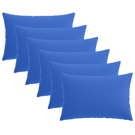 Cushion with Pillow HEERLEN 6 pcs Royal Blue Polyester
