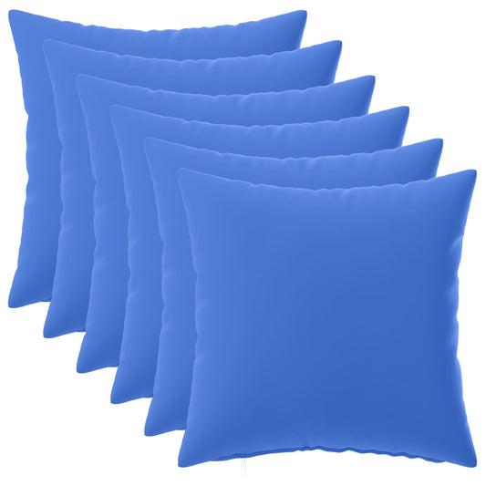 Cushion with Pillow HEERLEN 6 pcs Royal Blue Polyester