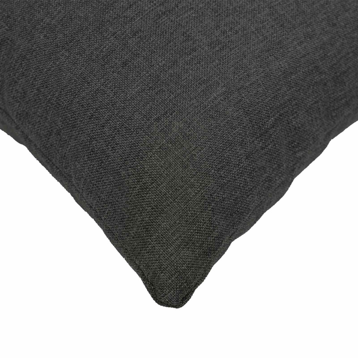 Cushion with Pillow HEERLEN pcs Dark Grey Fabric