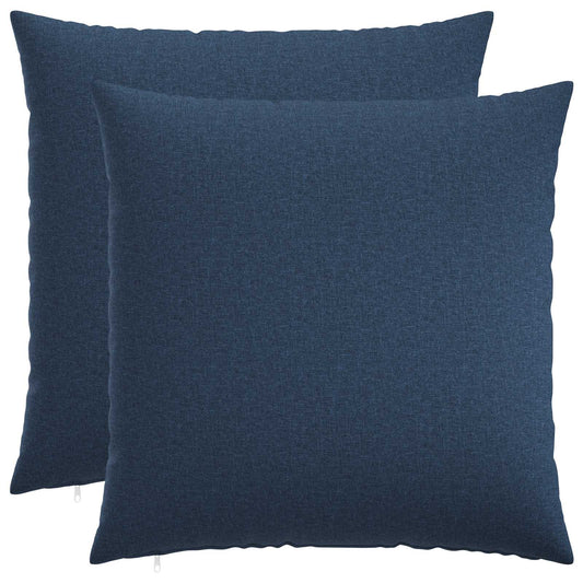 vidaXL Cushion with Pillow HEERLEN 2 pcs Blue Fabric 2