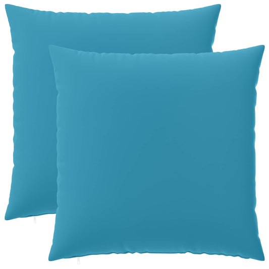 Cushion with Pillow HEERLEN 2 pcs Light Blue Polyester