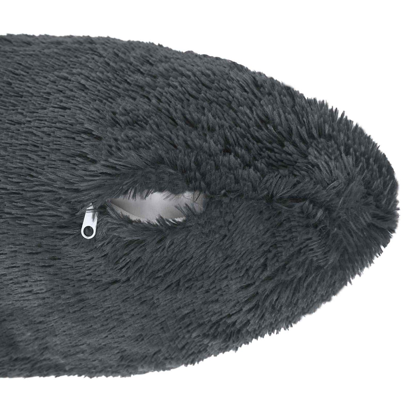 vidaXL Cushion with Pillow HEERLEN 2 pcs Anthracite PV Fleece 6