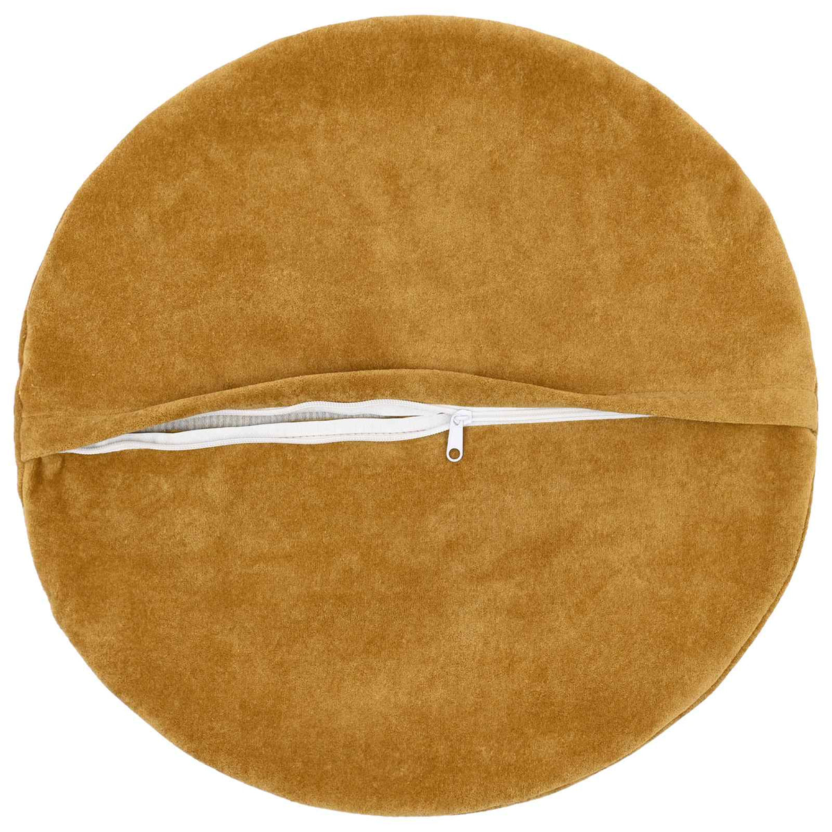 Throw Pillow HEERLEN Microfiber Fleece 6 Yellow Ø 50 cm