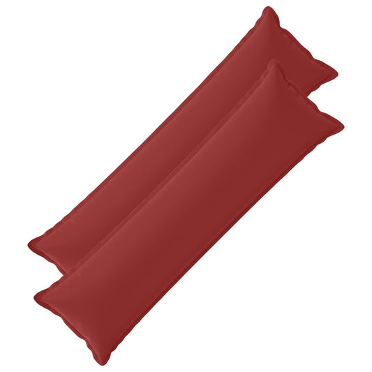 Cushion with Pillow HOUTEN 2 pcs Wine Red Polyester